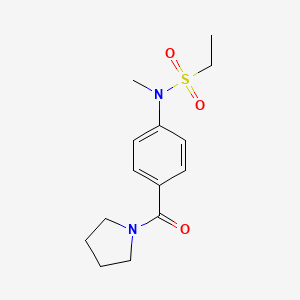 N-methyl-N-[4-(pyrrolidin-1-ylcarbonyl)phenyl]ethanesulfonamide