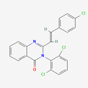 2-[2-(4-chlorophenyl)vinyl]-3-(2,6-dichlorophenyl)-4(3H)-quinazolinone