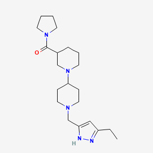 1'-[(3-ethyl-1H-pyrazol-5-yl)methyl]-3-(pyrrolidin-1-ylcarbonyl)-1,4'-bipiperidine