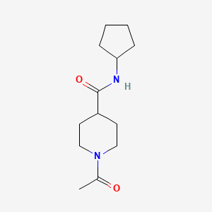 1-acetyl-N-cyclopentyl-4-piperidinecarboxamide