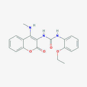 molecular formula C19H19N3O4 B5483830 N-(2-ethoxyphenyl)-N'-[4-(methylamino)-2-oxo-2H-chromen-3-yl]urea 