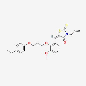 3-allyl-5-{2-[3-(4-ethylphenoxy)propoxy]-3-methoxybenzylidene}-2-thioxo-1,3-thiazolidin-4-one