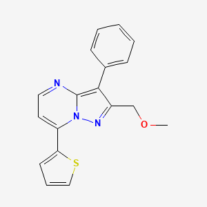 2-(methoxymethyl)-3-phenyl-7-(2-thienyl)pyrazolo[1,5-a]pyrimidine