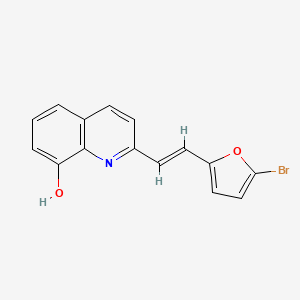 2-[2-(5-bromo-2-furyl)vinyl]-8-quinolinol