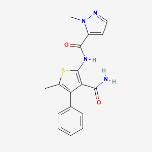 N-[3-(aminocarbonyl)-5-methyl-4-phenyl-2-thienyl]-1-methyl-1H-pyrazole-5-carboxamide