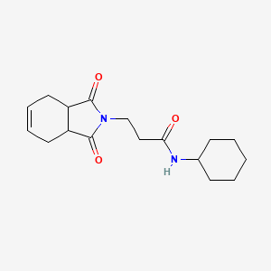 N-cyclohexyl-3-(1,3-dioxo-1,3,3a,4,7,7a-hexahydro-2H-isoindol-2-yl)propanamide