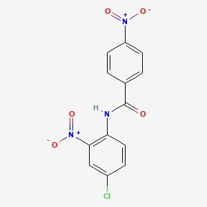 molecular formula C13H8ClN3O5 B5483986 N-(4-chloro-2-nitrophenyl)-4-nitrobenzamide CAS No. 141245-76-3