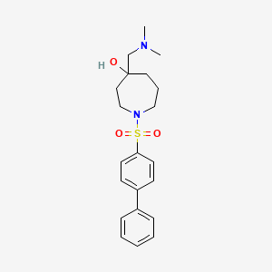 1-(4-biphenylylsulfonyl)-4-[(dimethylamino)methyl]-4-azepanol