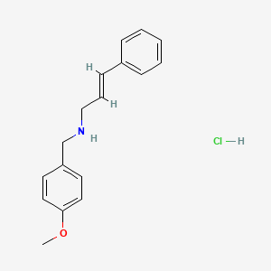 N-(4-methoxybenzyl)-3-phenyl-2-propen-1-amine hydrochloride