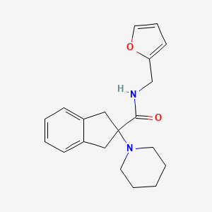 N-(2-furylmethyl)-2-(1-piperidinyl)-2-indanecarboxamide