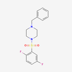 molecular formula C17H18F2N2O2S B5484079 1-benzyl-4-[(2,5-difluorophenyl)sulfonyl]piperazine 