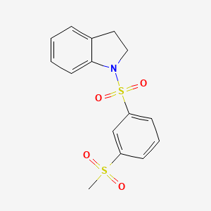 1-{[3-(methylsulfonyl)phenyl]sulfonyl}indoline