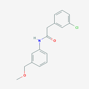 molecular formula C16H16ClNO2 B5484089 2-(3-chlorophenyl)-N-[3-(methoxymethyl)phenyl]acetamide 