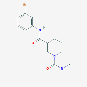 molecular formula C15H20BrN3O2 B5484170 N~3~-(3-bromophenyl)-N~1~,N~1~-dimethyl-1,3-piperidinedicarboxamide 