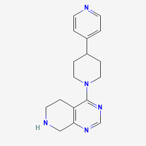 molecular formula C17H21N5 B5484228 4-(4-pyridin-4-ylpiperidin-1-yl)-5,6,7,8-tetrahydropyrido[3,4-d]pyrimidine 