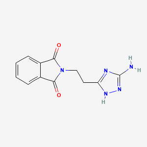 molecular formula C12H11N5O2 B5484238 2-[2-(5-amino-1H-1,2,4-triazol-3-yl)ethyl]-1H-isoindole-1,3(2H)-dione 