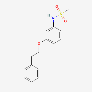 molecular formula C15H17NO3S B5484240 N-[3-(2-phenylethoxy)phenyl]methanesulfonamide 