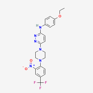 N-(4-ethoxyphenyl)-6-{4-[2-nitro-4-(trifluoromethyl)phenyl]-1-piperazinyl}-3-pyridazinamine