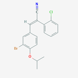 3-(3-bromo-4-isopropoxyphenyl)-2-(2-chlorophenyl)acrylonitrile