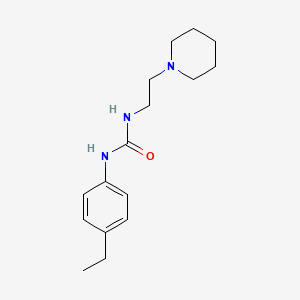 molecular formula C16H25N3O B5484578 N-(4-ethylphenyl)-N'-[2-(1-piperidinyl)ethyl]urea 