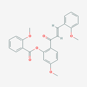 5-methoxy-2-[3-(2-methoxyphenyl)acryloyl]phenyl 2-methoxybenzoate