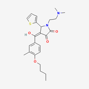 4-(4-butoxy-3-methylbenzoyl)-1-[2-(dimethylamino)ethyl]-3-hydroxy-5-(2-thienyl)-1,5-dihydro-2H-pyrrol-2-one