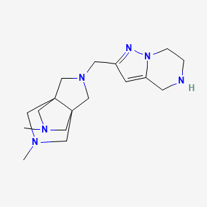 rel-(1S,5s)-3,7-dimethyl-10-(4,5,6,7-tetrahydropyrazolo[1,5-a]pyrazin-2-ylmethyl)-3,7,10-triazatricyclo[3.3.3.0~1,5~]undecane dihydrochloride