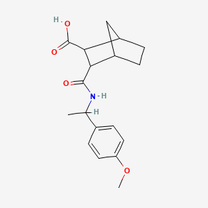 3-({[1-(4-methoxyphenyl)ethyl]amino}carbonyl)bicyclo[2.2.1]heptane-2-carboxylic acid