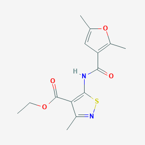 ethyl 5-[(2,5-dimethyl-3-furoyl)amino]-3-methyl-4-isothiazolecarboxylate