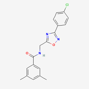 N-{[3-(4-chlorophenyl)-1,2,4-oxadiazol-5-yl]methyl}-3,5-dimethylbenzamide