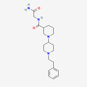 N-(2-amino-2-oxoethyl)-1'-(2-phenylethyl)-1,4'-bipiperidine-3-carboxamide