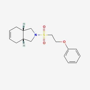 (3aR*,7aS*)-2-[(2-phenoxyethyl)sulfonyl]-2,3,3a,4,7,7a-hexahydro-1H-isoindole