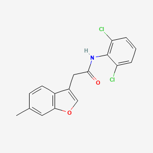 N-(2,6-dichlorophenyl)-2-(6-methyl-1-benzofuran-3-yl)acetamide