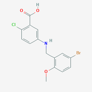 5-[(5-bromo-2-methoxybenzyl)amino]-2-chlorobenzoic acid