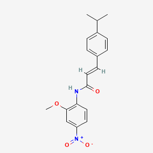 3-(4-isopropylphenyl)-N-(2-methoxy-4-nitrophenyl)acrylamide