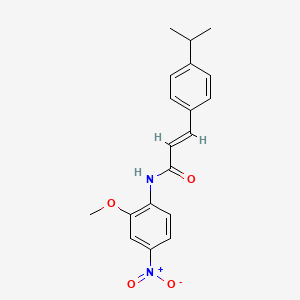 molecular formula C19H20N2O4 B5484828 3-(4-isopropylphenyl)-N-(2-methoxy-4-nitrophenyl)acrylamide 