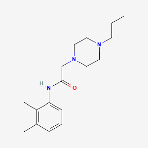 molecular formula C17H27N3O B5484893 N-(2,3-dimethylphenyl)-2-(4-propyl-1-piperazinyl)acetamide 