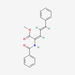 molecular formula C19H17NO3 B5484920 methyl 2-(benzoylamino)-5-phenyl-2,4-pentadienoate 