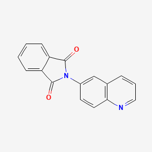 molecular formula C17H10N2O2 B5484928 2-(6-quinolinyl)-1H-isoindole-1,3(2H)-dione 