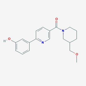 3-(5-{[3-(methoxymethyl)piperidin-1-yl]carbonyl}pyridin-2-yl)phenol