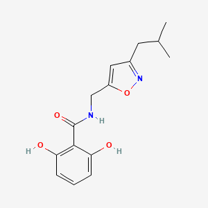 molecular formula C15H18N2O4 B5484941 2,6-dihydroxy-N-[(3-isobutylisoxazol-5-yl)methyl]benzamide 
