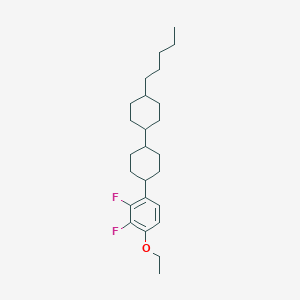 molecular formula C25H38F2O B054850 (trans,trans)-4-(4-Ethoxy-2,3-difluorophenyl)-4'-pentyl-1,1'-bi(cyclohexane) CAS No. 124728-81-0