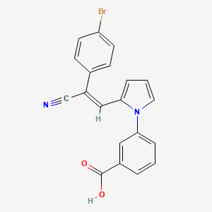 3-{2-[2-(4-bromophenyl)-2-cyanovinyl]-1H-pyrrol-1-yl}benzoic acid