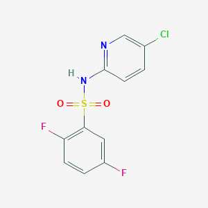 molecular formula C11H7ClF2N2O2S B5485028 N-(5-chloro-2-pyridinyl)-2,5-difluorobenzenesulfonamide 