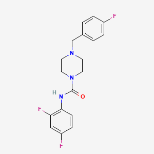 molecular formula C18H18F3N3O B5485069 N-(2,4-difluorophenyl)-4-(4-fluorobenzyl)-1-piperazinecarboxamide 