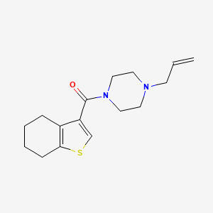molecular formula C16H22N2OS B5485075 1-allyl-4-(4,5,6,7-tetrahydro-1-benzothien-3-ylcarbonyl)piperazine 