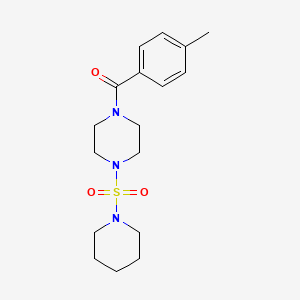 molecular formula C17H25N3O3S B5485090 1-(4-methylbenzoyl)-4-(piperidin-1-ylsulfonyl)piperazine 