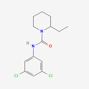 molecular formula C14H18Cl2N2O B5485118 N-(3,5-dichlorophenyl)-2-ethyl-1-piperidinecarboxamide 