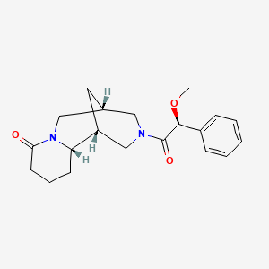 molecular formula C20H26N2O3 B5485168 (1S,5R,11aS)-3-[(2S)-2-methoxy-2-phenylacetyl]decahydro-8H-1,5-methanopyrido[1,2-a][1,5]diazocin-8-one 