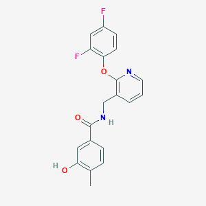 molecular formula C20H16F2N2O3 B5485196 N-{[2-(2,4-difluorophenoxy)pyridin-3-yl]methyl}-3-hydroxy-4-methylbenzamide 